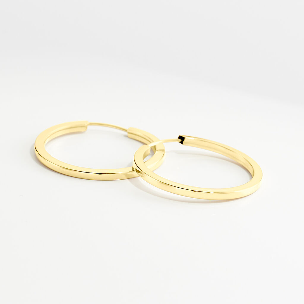 Créoles Benedikta Or Jaune - Boucles d'oreilles créoles Femme | Histoire d’Or