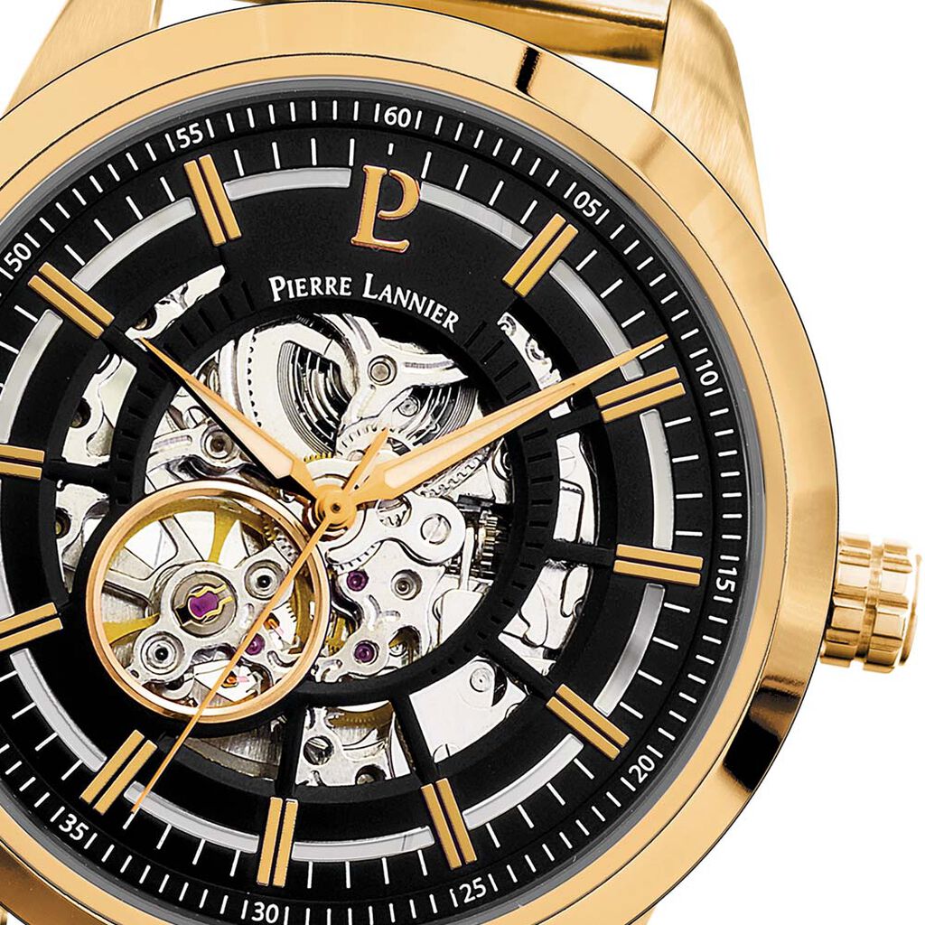 Montre Pierre Lannier Automatique Noir - Montres Homme | Histoire d&rsquo;Or