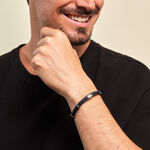 Bracelet Jourdan Cuir Noir - Bracelets Homme | Histoire d&rsquo;Or