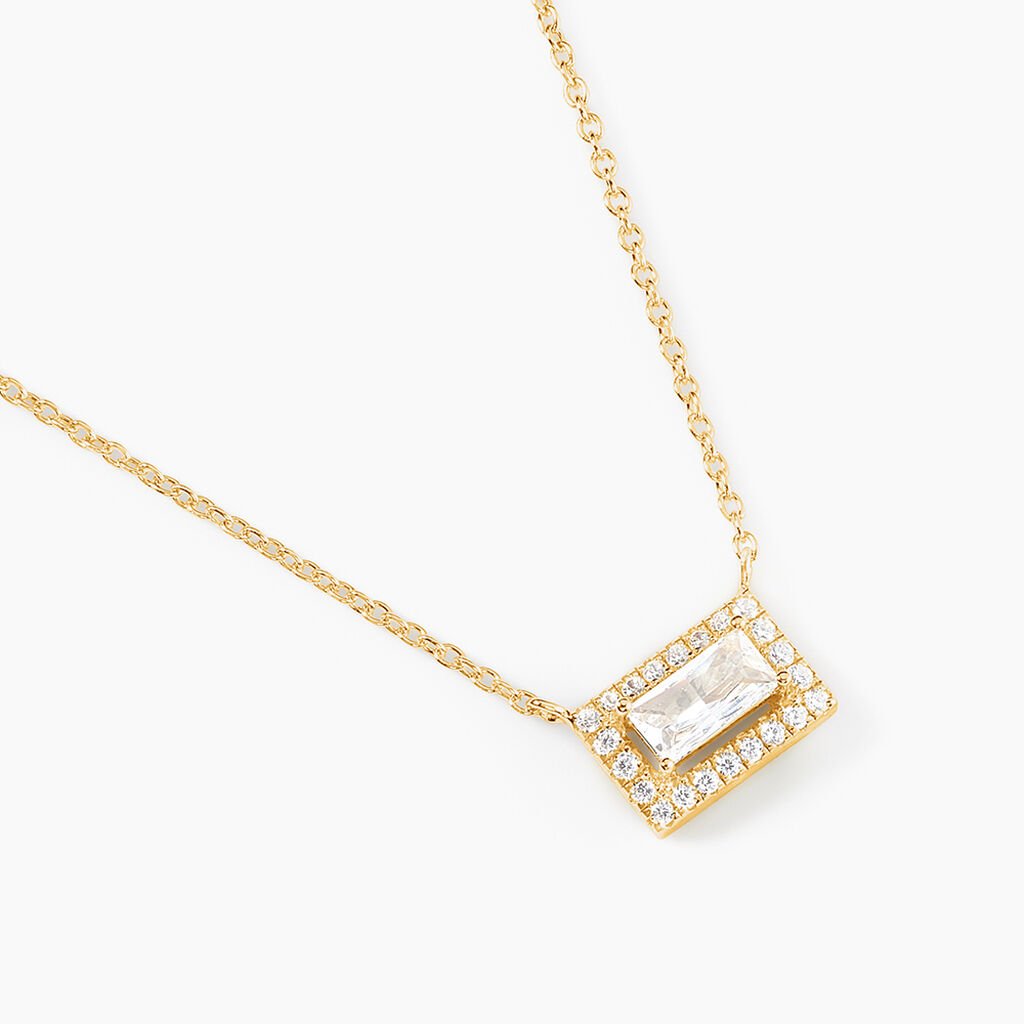 Collier Laurine Argent Jaune Oxyde De Zirconium - Nouveautés Femme | Histoire d’Or