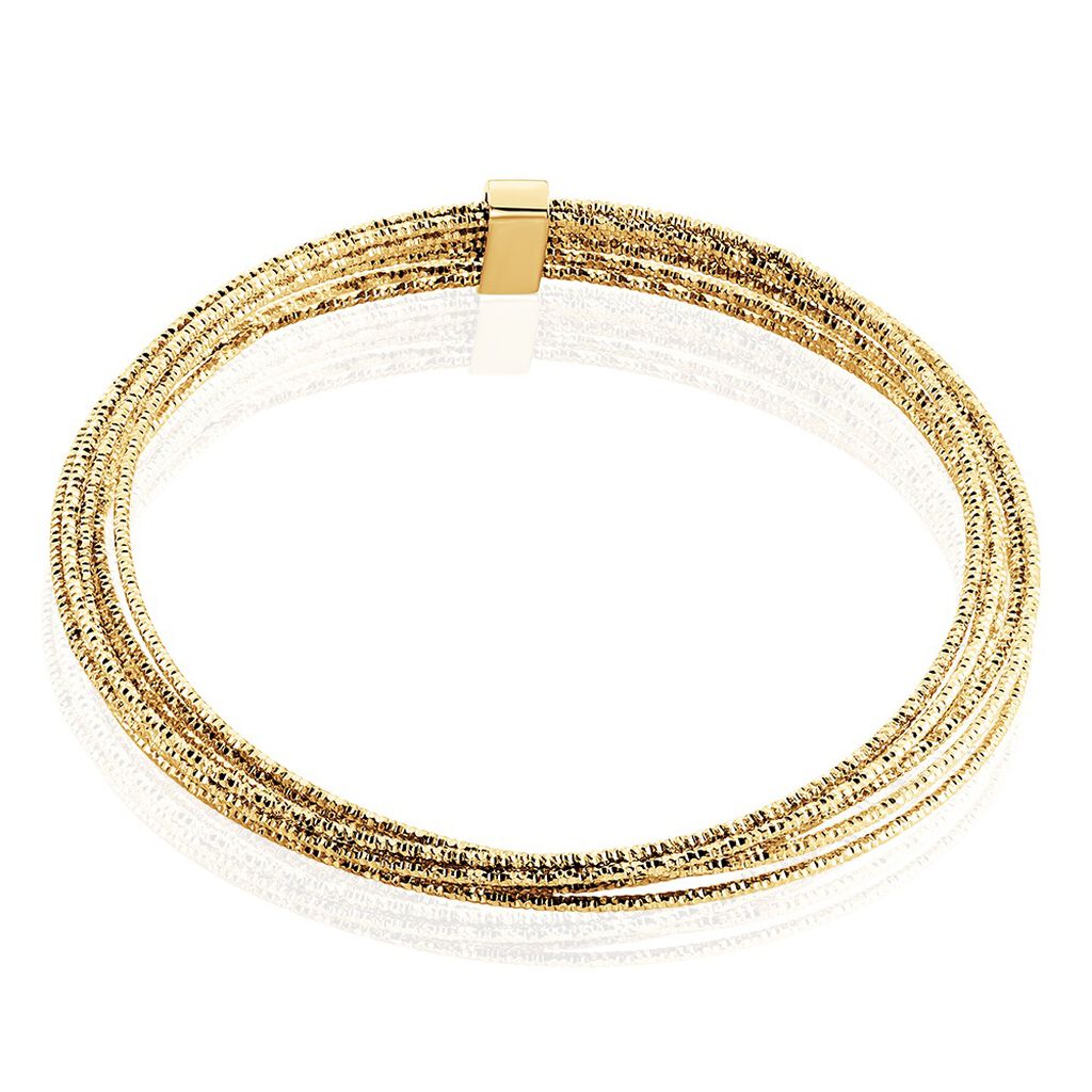 Bracelet Jonc Golden Liana Acier Jaune