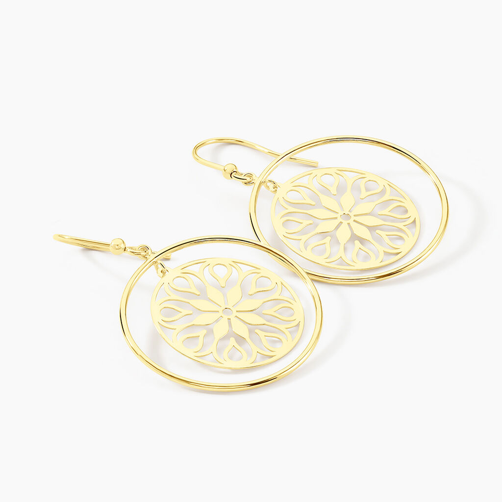 Boucles D'oreilles Pendantes Rosamund Or Jaune - Boucles d'oreilles pendantes Femme | Histoire d&rsquo;Or