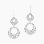 Boucles D'oreilles Pendantes Africa Argent Blanc - Boucles d'oreilles fantaisie Femme | Histoire d&rsquo;Or