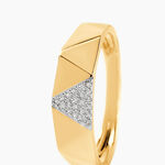 Bague Lizia Or Jaune Diamant - Bagues avec pierre Femme | Histoire d&rsquo;Or