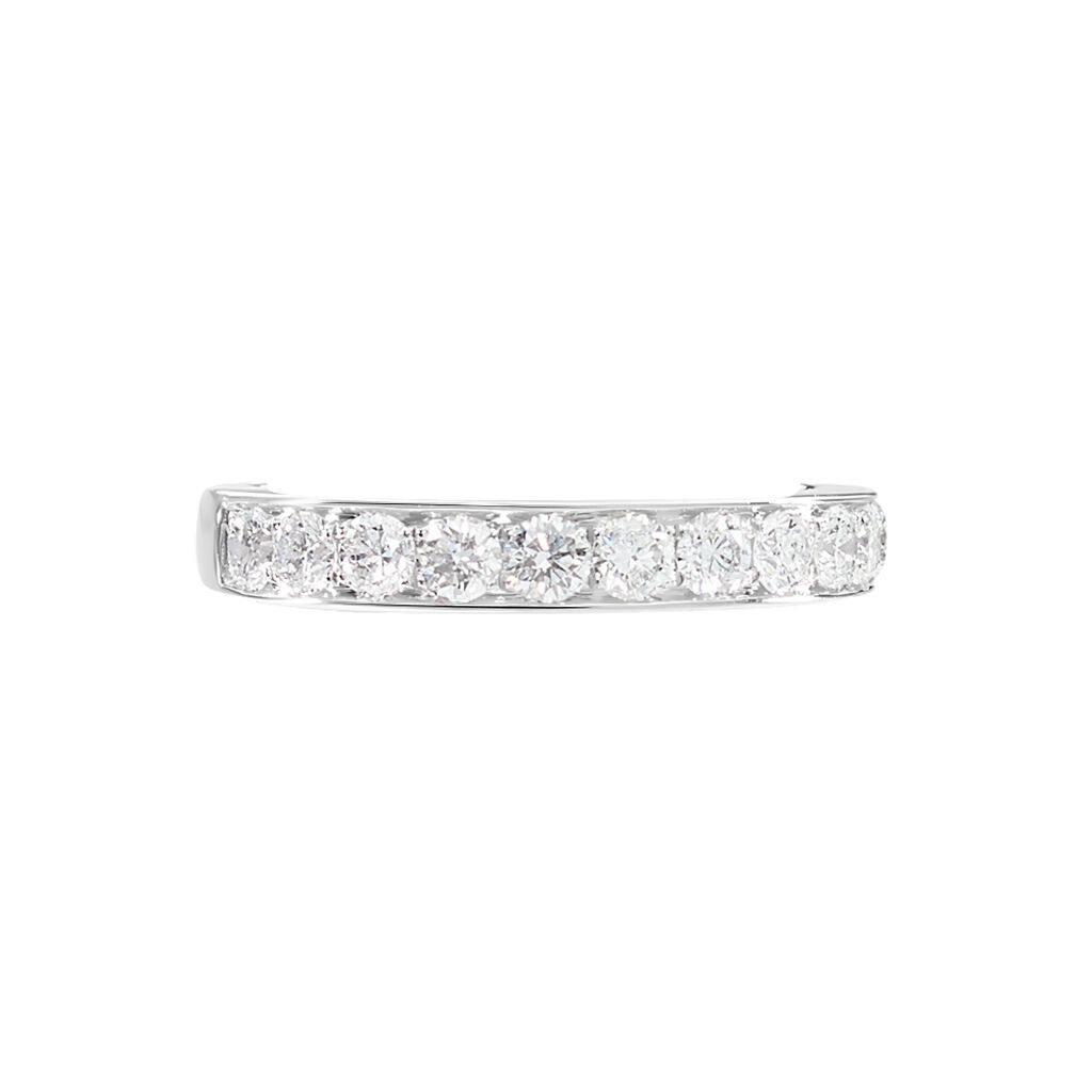 Alliance Valentine Or Blanc Diamant Synthetique - Alliances Femme | Histoire d’Or
