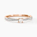 Bague Solitaire Hemera Or Rose Diamant
