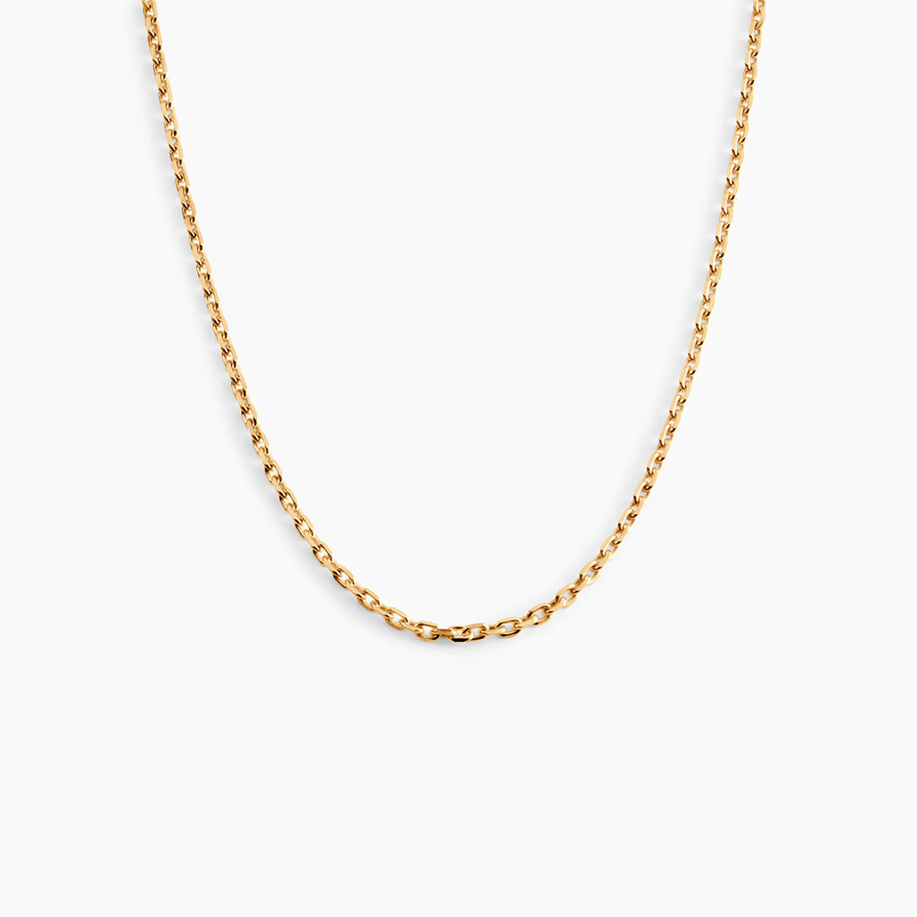 Cha&icirc;ne Igoa Maille For&ccedil;at Diamantee Or Jaune - Chaines Femme | Histoire d&rsquo;Or