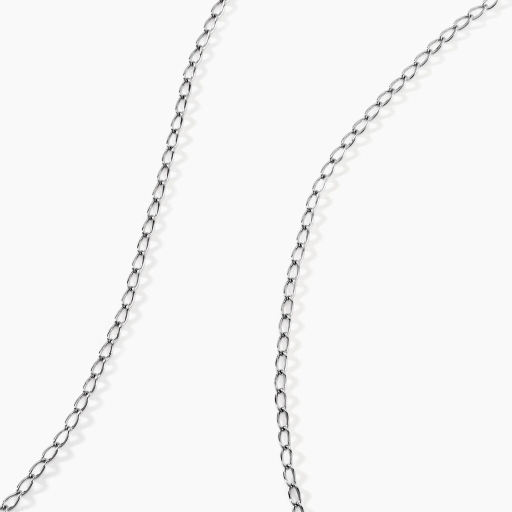 Collier Maille Nuncio Argent Blanc - Chaines Famille | Histoire d&rsquo;Or