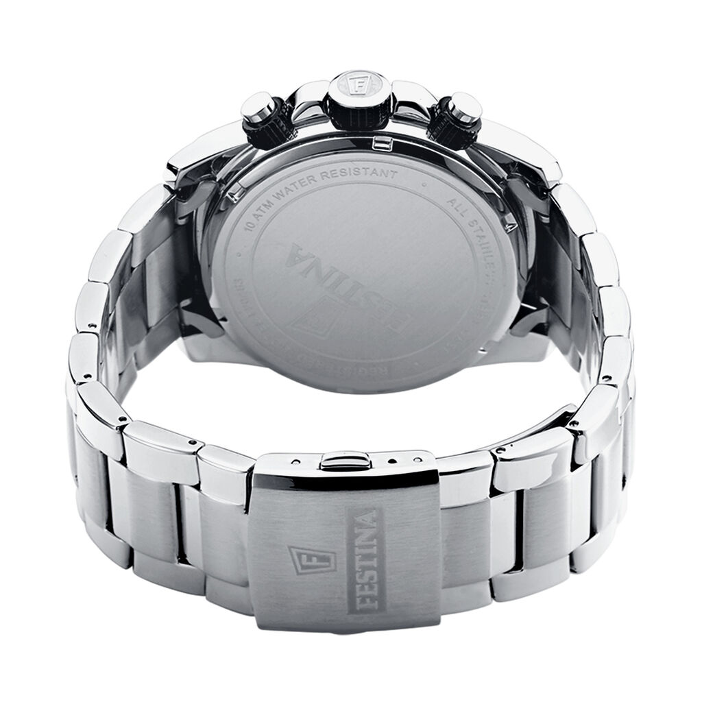 Montre Festina Timeless Chronograph Noir - F&ecirc;te des p&egrave;res Homme | Histoire d&rsquo;Or
