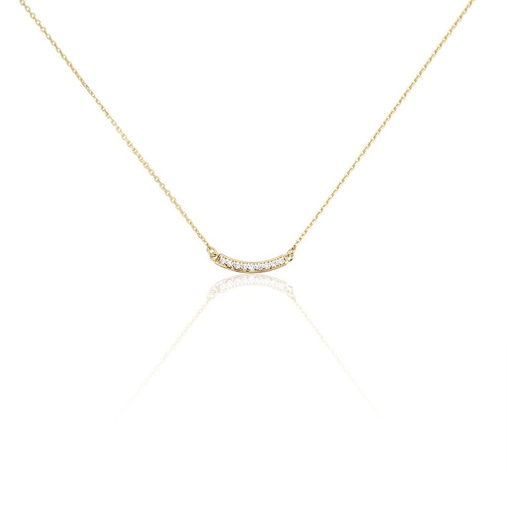 Collier Plaqué Or Kumb Oxydes De Zirconium - Colliers fantaisie Femme | Histoire d’Or