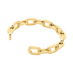 Jonc Hera Acier Dore Yonna Ouvert Forcat Large - Bracelets joncs Femme | Histoire d&rsquo;Or