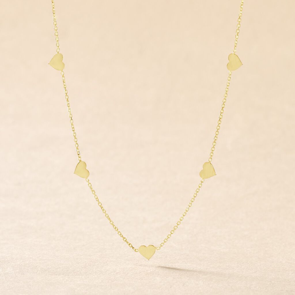 Collier Darleen Or Jaune - Colliers Coeur Femme | Histoire d’Or