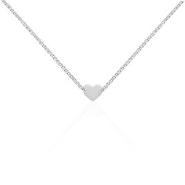 Collier Enoah Argent Blanc - Colliers Coeur Femme | Histoire d’Or