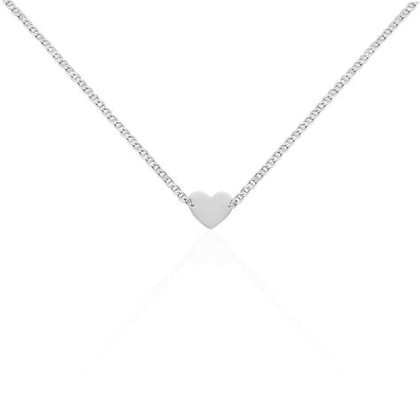 Collier Enoah Argent Blanc - Colliers Coeur Femme | Histoire d’Or