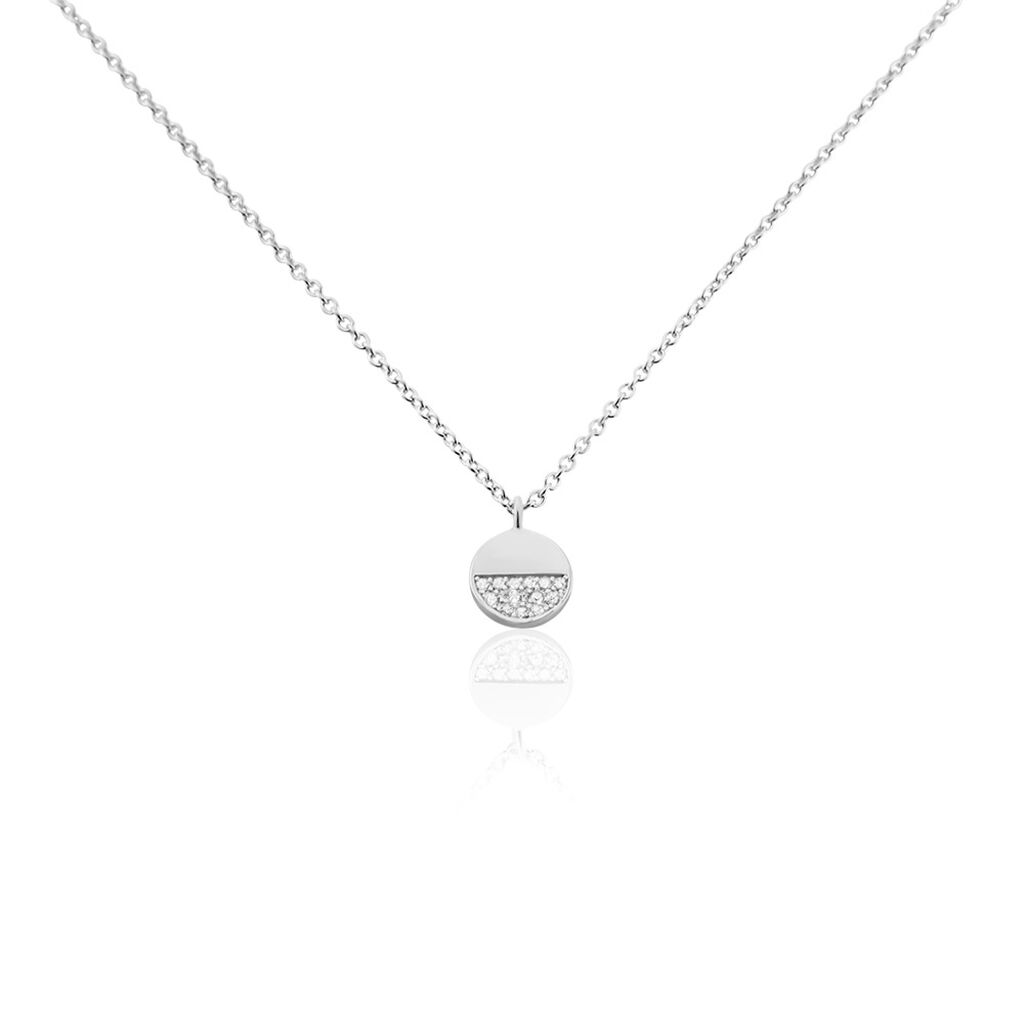 Collier Argent Viviano Oxydes De Zirconium
