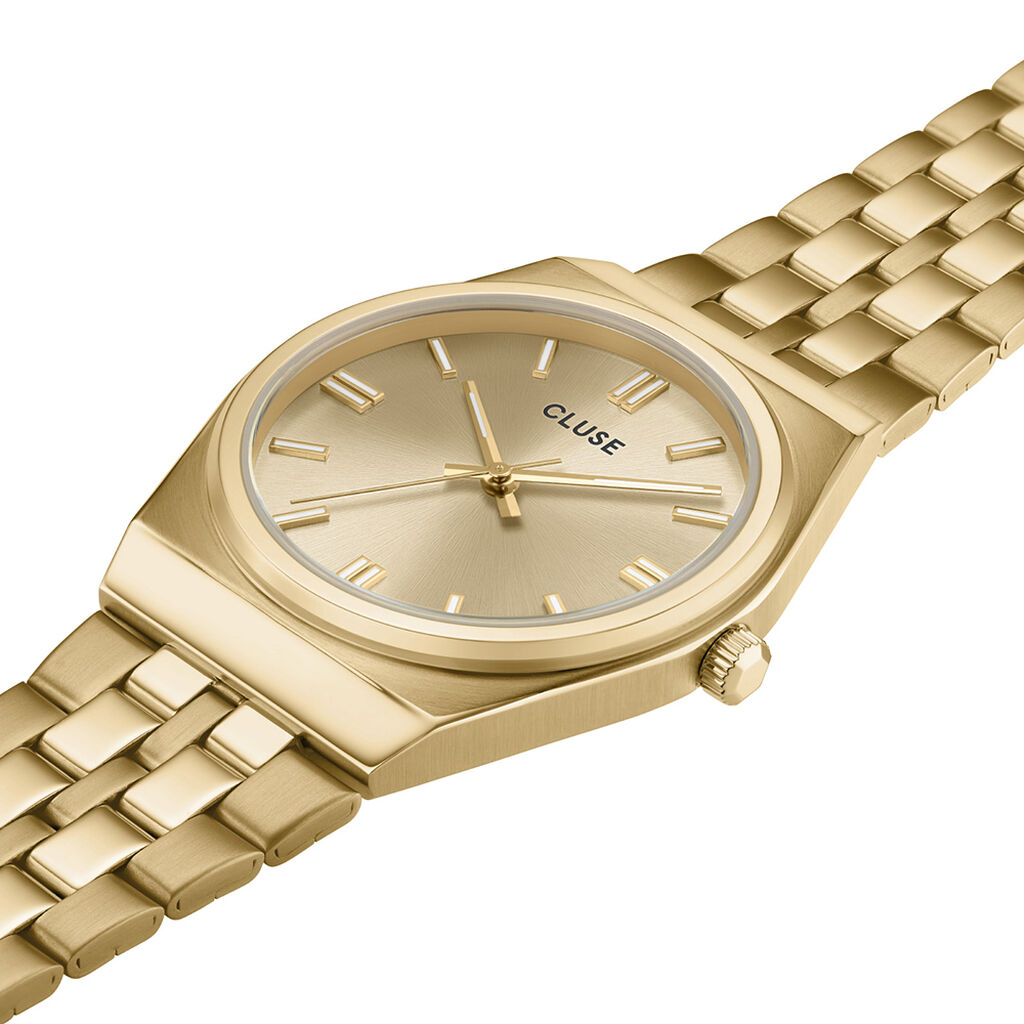 Montre Cluse Retro 70's Doré - Montres Femme | Histoire d’Or