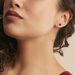 Boucles D'oreilles Puces Edy Serti Clos Or Blanc Saphir - Clous d'oreilles Famille | Histoire d’Or