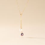 Collier Or Jaune Brayann Perles De Culture - Colliers Femme | Histoire d&rsquo;Or