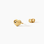 Boucles D'Oreilles Puces Lova Argent Dor&eacute; A L'Or 750/1000 - Boucles d'oreilles fantaisie Femme | Histoire d&rsquo;Or