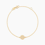 Bracelet Or Jaune Burak Oxyde De Zirconium - Bracelets Femme | Histoire d&rsquo;Or