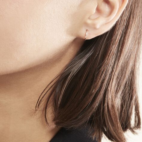 Créoles Valerina Or Rose - Boucles d'oreilles créoles Femme | Histoire d’Or