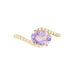 Bague Loriane Or Jaune Amethyste Et Oxyde De Zirconium - Bagues solitaires Femme | Histoire d’Or