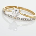 Bague Mohira Or Jaune Oxyde De Zirconium - Bagues avec pierre Femme | Histoire d&rsquo;Or