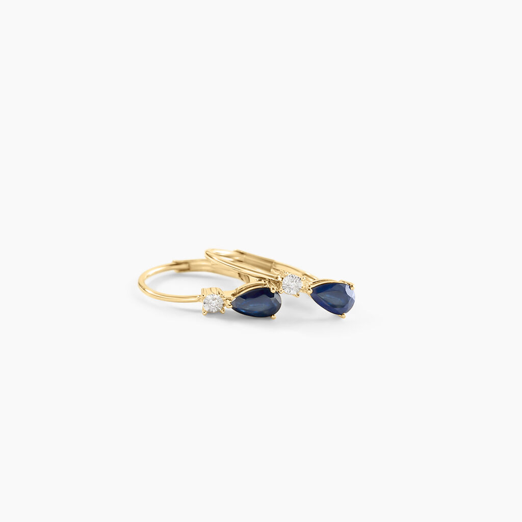 Boucles D'oreilles Pendantes Blossom Saphir - Boucles d'oreilles pendantes Femme | Histoire d’Or