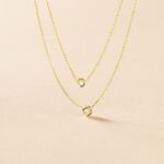 Collier Virguinia Or Jaune Oxyde De Zirconium - Colliers doubles et triples cha&icirc;nes Femme | Histoire d&rsquo;Or