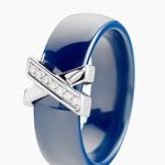 Bague Cronos Argent Blanc C&eacute;ramique Oxyde - Bagues solitaires Femme | Histoire d&rsquo;Or