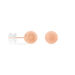Boucles D'oreilles Puces Fidelia Boule Sablee Or Rose - Clous d'oreilles Femme | Histoire d’Or