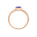 Bague Aude Or Rose Saphir Et Diamant - Bagues avec pierre Femme | Histoire d’Or