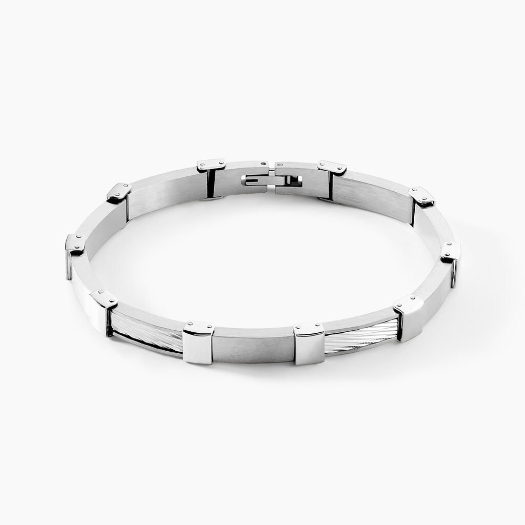 Bracelet Jack Acier Blanc - Bracelets Homme | Histoire d&rsquo;Or