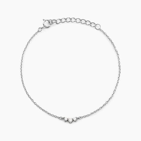 Bracelet Darlene Argent Blanc Oxyde De Zirconium - Bracelets Femme | Histoire d&rsquo;Or