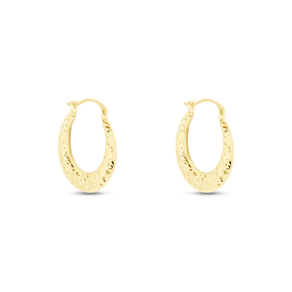 Créoles Annis Or Jaune - Boucles d'oreilles créoles Femme | Histoire d’Or