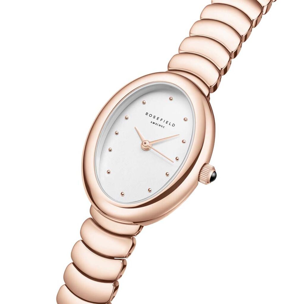 Montre Rosefield Ovale Blanc - Montres Femme | Histoire d&rsquo;Or