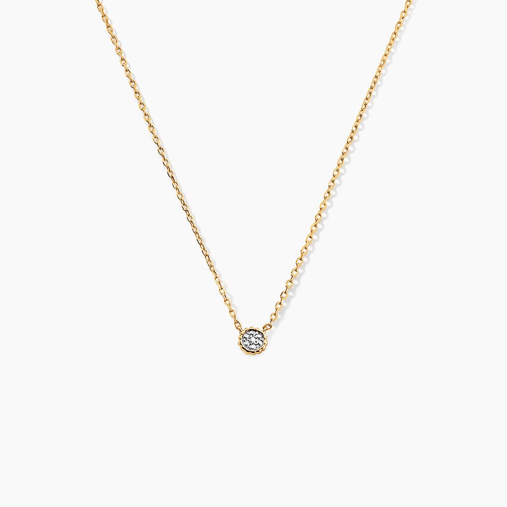 Collier Mon 1er Diamant Or Jaune Diamant - Colliers Femme | Histoire d’Or
