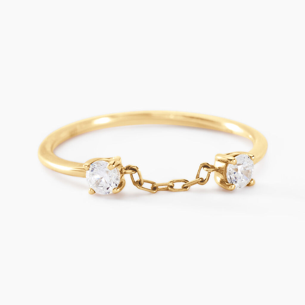 Bague Orion Or Jaune Oxyde De Zirconium - Bagues avec pierre Femme | Histoire d&rsquo;Or