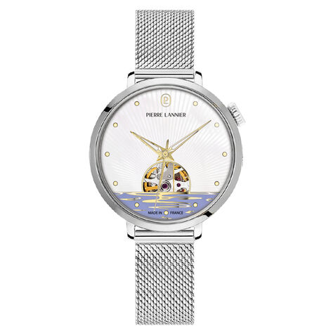 Montre Pierre Lannier Australe Nacre Blanche - Montres Femme | Histoire d&rsquo;Or