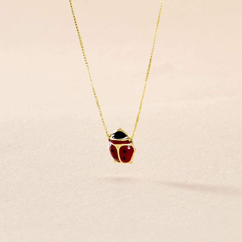 Collier Helidie Coccinelle Or Jaune - Colliers Femme | Histoire d’Or