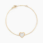 Bracelet Love Is In The Air Or Jaune Oxyde De Zirconium - Bracelets Femme | Histoire d&rsquo;Or