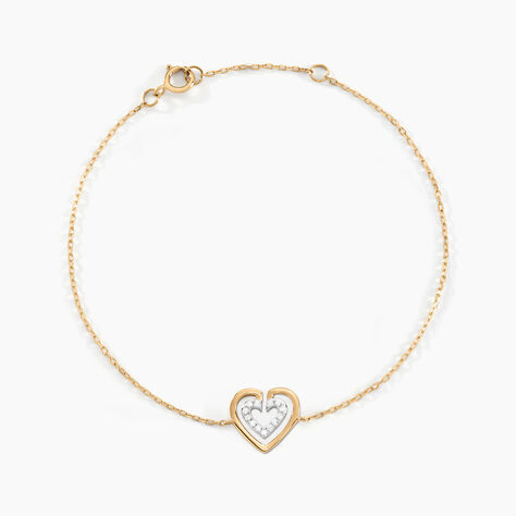 Bracelet Love Is In The Air Or Jaune Oxyde De Zirconium - Bracelets Femme | Histoire d&rsquo;Or