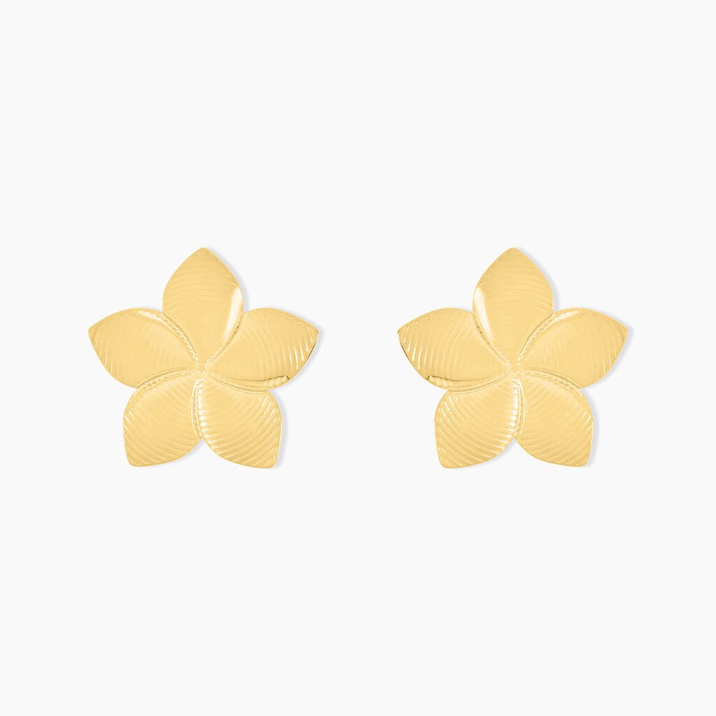 Boucles D'oreilles Puces Maora Acier Jaune - Nouveautés Femme | Histoire d’Or