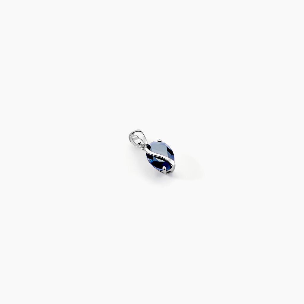 Pendentif Prudencia Or Blanc Saphir - Pendentifs Femme | Histoire d’Or
