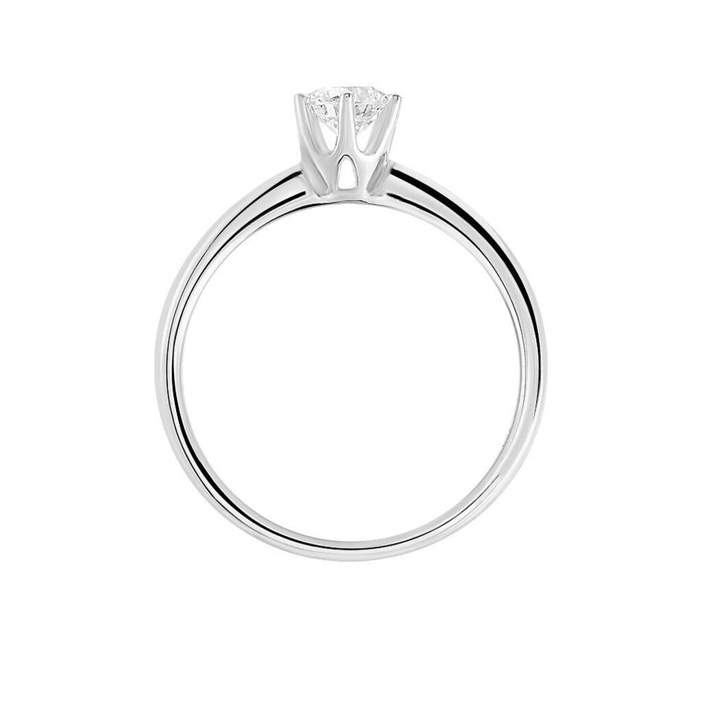 Bague Solitaire Dallal Or Blanc Diamant - Bagues solitaires Femme | Histoire d&rsquo;Or