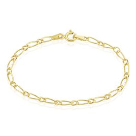 Bracelet Esra Maille Alternee 1/3 Or Jaune - Bracelets Communion Enfant | Histoire d’Or