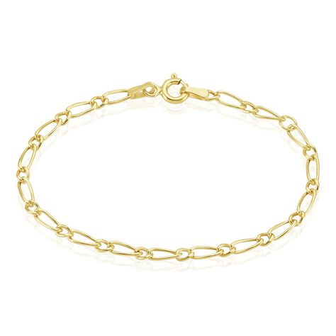 Bracelet Esra Maille Alternee 1/3 Or Jaune - Bracelets Communion Enfant | Histoire d’Or
