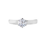 Bague Solitaire Natalia Or Blanc Diamant Synthetique - Bagues solitaires Femme | Histoire d&rsquo;Or