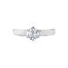 Bague Solitaire Natalia Or Blanc Diamant Synthetique - Bagues solitaires Femme | Histoire d’Or