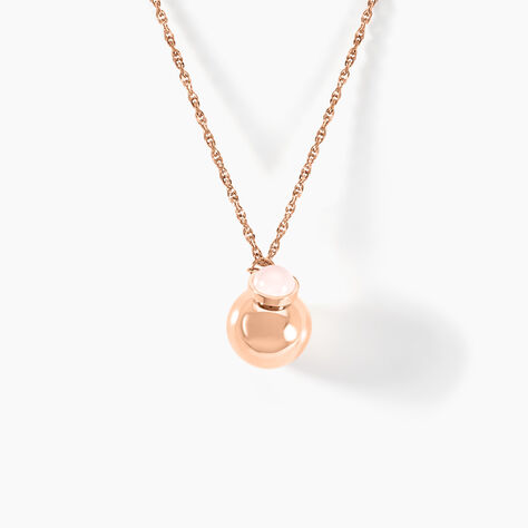 Collier My Bola Acier Rose Quartz - Bolas de grossesse Femme | Histoire d’Or